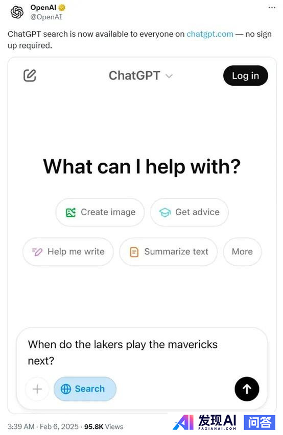 OpenAI 免费开放 ChatGPT 搜索，无需注册，ChatGPT 搜索体验如何？此举有何深意？-1.jpg